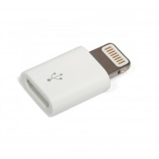 Переходник micro USB на Lightning 8-pin белый