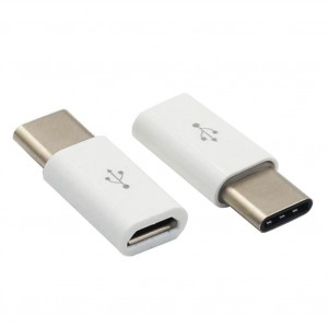 Переходник micro USB на USB Type-C белый