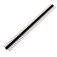 Вилка штыревая PLS2-40 (DS1025-01-1x40), прямая черная