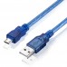 Дата кабель micro USB - USB-A экранированный