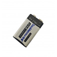 Аккумулятор 9В (6F22, Крона) Li-Ion 420 мАч, USB Type-C