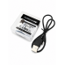 Аккумулятор 9В (6F22, Крона) Li-Ion 420 мАч, USB Type-C