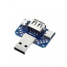 Универсальный переходник (Breakout) MicroUSB Type-c USB-A DIP 2.54mm