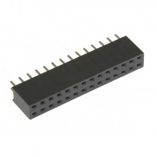 Гнездо на плату PBD-28 (DS-1023 - 2x14), прямое черное