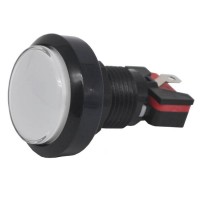 Кнопка без фиксации с подсветкой 45мм, 12В, белая