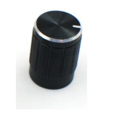 Колпачок для потенциометра 15x17мм черный металл