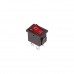 Выключатель клавишный 250V 6А (4с) ON-OFF красный  с подсветкой  Mini  (RWB-207, SC-768)  REXANT (в упак. 1шт.)