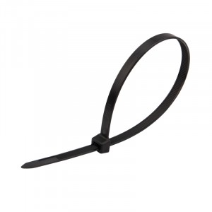 Хомут-стяжка кабельная нейлоновая REXANT 300 x7,6мм, черная, упаковка 100 шт.