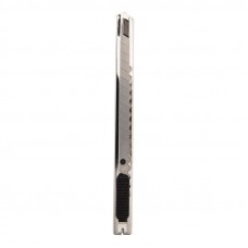 Нож с сегментированным лезвием 9 мм, корпус металлический, c клипсой REXANT