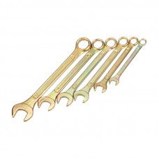 Набор ключей комбинированных REXANT (8, 10, 12, 13, 14, 17 мм), 6 шт., желтый цинк 