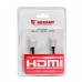 Шнур mini HDMI - HDMI, длина 1,5 метра Ultra Slim (GOLD) (блистер) REXANT