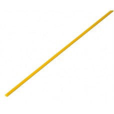 Термоусаживаемая трубка REXANT 1,0/0,5 мм, желтая, 1 м