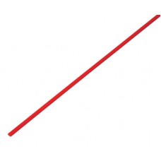 Термоусаживаемая трубка REXANT 1,0/0,5 мм, красная, 1 м