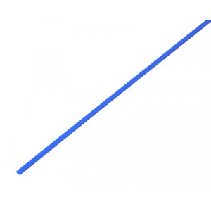 Термоусаживаемая трубка REXANT 1,0/0,5 мм, синяя, 1 м
