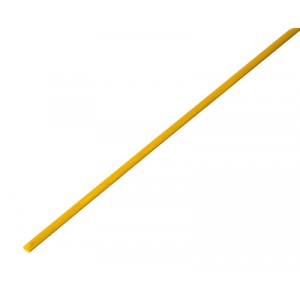 Термоусаживаемая трубка REXANT 1,5/0,75 мм, желтая, упаковка 50 шт. по 1 м