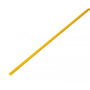Термоусаживаемая трубка REXANT 2,5/1,25 мм, желтая, упаковка 50 шт. по 1 м