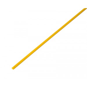 Термоусаживаемая трубка REXANT 3,0/1,5 мм, желтая, упаковка 50 шт. по 1 м