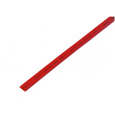 Термоусаживаемая трубка REXANT 7,0/3,5 мм, красная, упаковка 50 шт. по 1 м