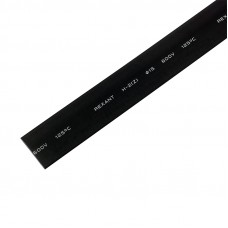 Термоусаживаемая трубка REXANT 15,0/7,5 мм, черная, упаковка 50 шт. по 1 м