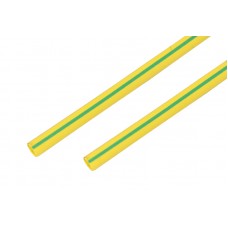 Термоусаживаемая трубка REXANT 15,0/7,5 мм, желто-зеленая, упаковка 50 шт. по 1 м