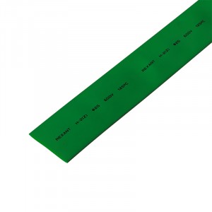 Термоусаживаемая трубка REXANT 25,0/12,5 мм, зеленая, упаковка 10 шт. по 1 м
