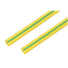 Термоусаживаемая трубка REXANT 30,0/15,0 мм, желто-зеленая, упаковка 10 шт. по 1 м