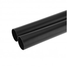 Термоусаживаемая трубка клеевая REXANT 33,0/5,5 мм, (6:1) черная, упаковка 2 шт. по 1 м