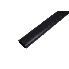 Термоусаживаемая трубка клеевая REXANT 55,0/16,0 мм, (3-4:1), черная, упаковка 2 шт. по 1 м