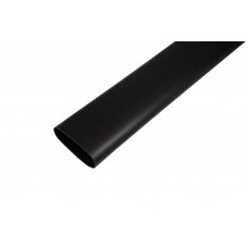 Термоусаживаемая трубка клеевая REXANT 75,0/22,0 мм, (3-4:1) черная, упаковка 2 шт. по 1 м