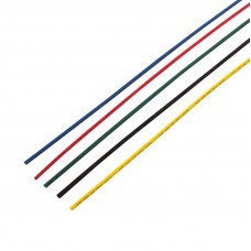 Термоусаживаемые трубки REXANT 2,0/1,0 мм, набор пять цветов, упаковка 50 шт. по 1 м
