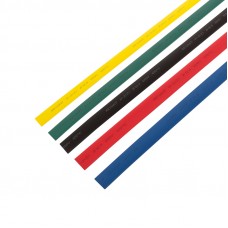 Термоусаживаемые трубки REXANT 12,0/6,0 мм, набор пять цветов, упаковка 50 шт. по 1 м