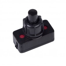 Выключатель-кнопка 250V 1А (2с) ON-OFF  черный (для настольной лампы)  REXANT