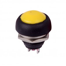 Выключатель-кнопка  250V 1А (2с) OFF-(ON)  Б/Фикс  желтая  Micro  REXANT