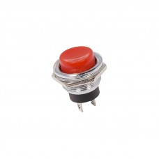 Выключатель-кнопка  металл 250V 2А (2с) (ON)-OFF  Ø16.2  красная  REXANT