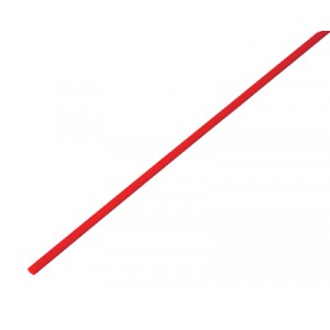 Термоусаживаемая трубка REXANT 3,0/1,5 мм, красная (бухта 200 м)