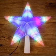 Фигура светодиодная Звезда на елку цвет: RGB, 31 LED, 22 см
