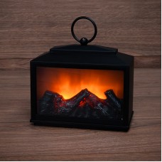 Декоративный камин Сканди с эффектом живого огня 18х9х16 см, батарейки 3хС (не в комплекте)