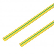 Термоусадочная трубка 16/8,0 мм, желто-зеленая, упаковка 50 шт. по 1 м PROconnect
