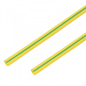 Термоусадочная трубка 16/8,0 мм, желто-зеленая, упаковка 50 шт. по 1 м PROconnect
